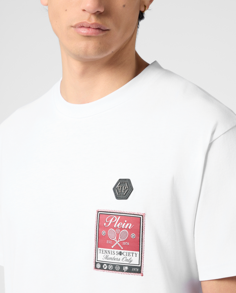 Biały t-shirt Tennis Society - Image #4