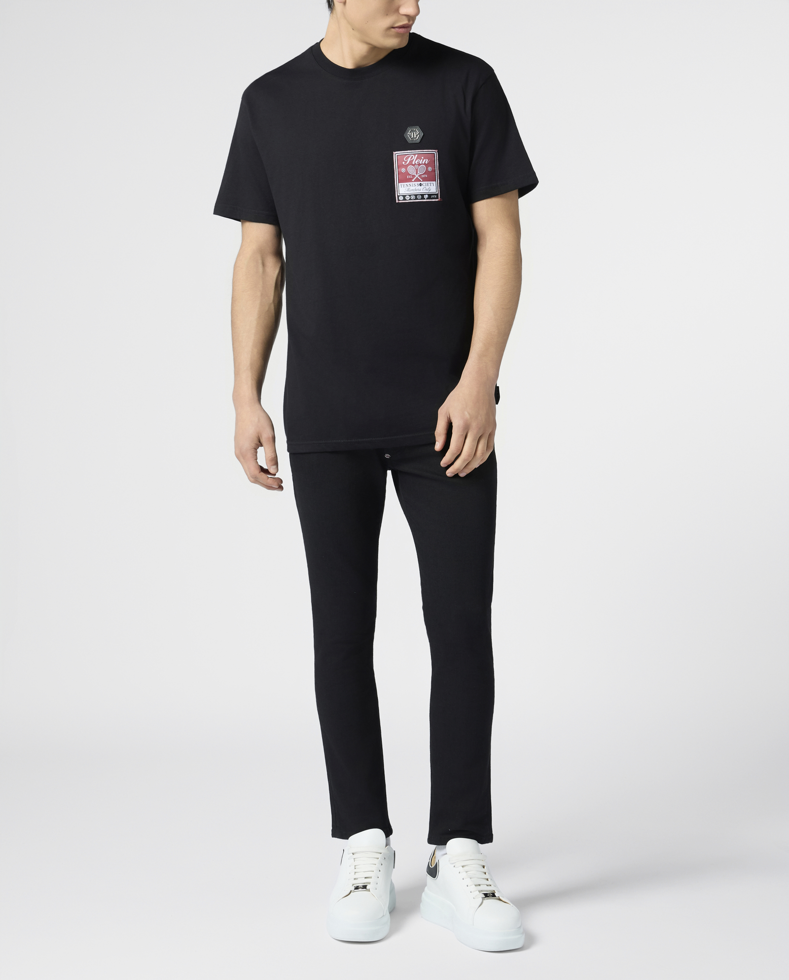 Czarny t-shirt Tennis Society - Image #3