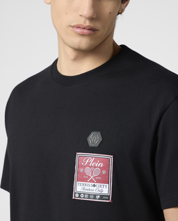 Czarny t-shirt Tennis Society - Image #4