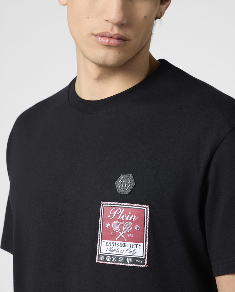 Czarny t-shirt Tennis Society - Image #4