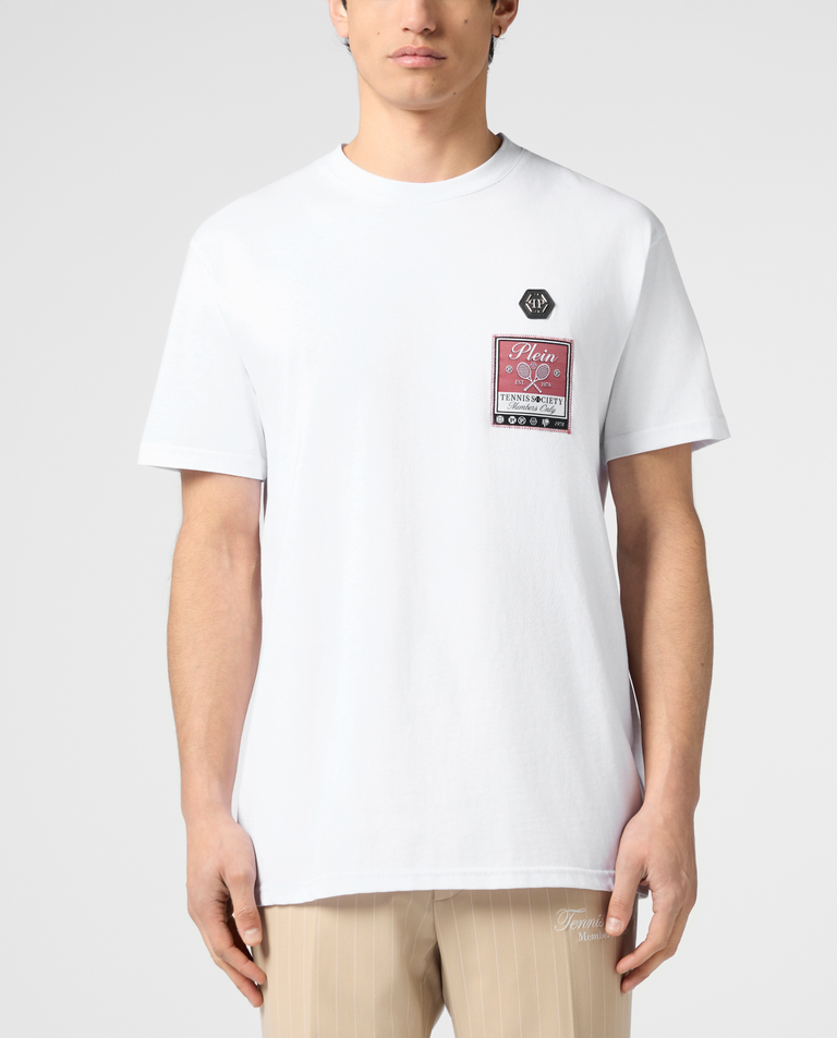 Biały t-shirt Tennis Society
