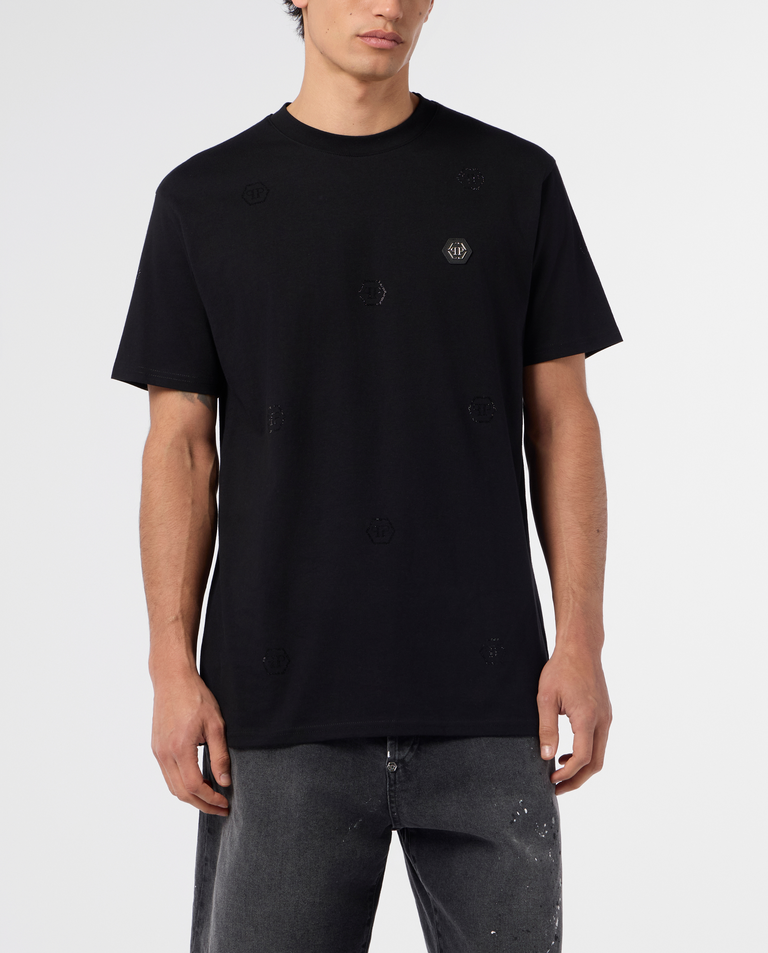 Bawełniany t-shirt z logowaniem