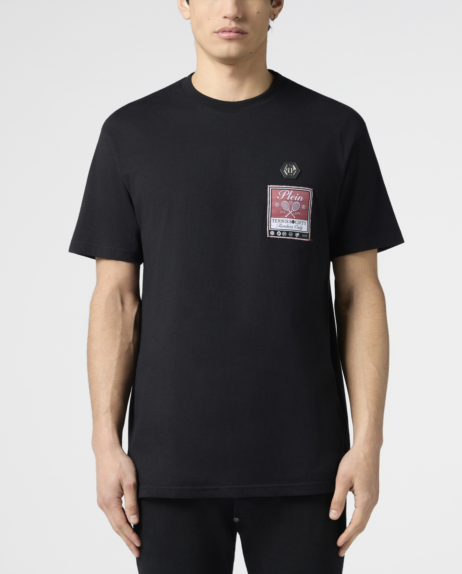 Czarny t-shirt Tennis Society - Image #1