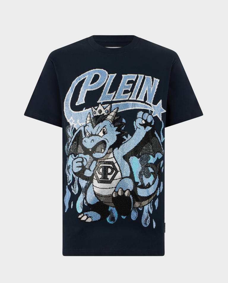 Granatowy t-shirt Big Dragon Stones