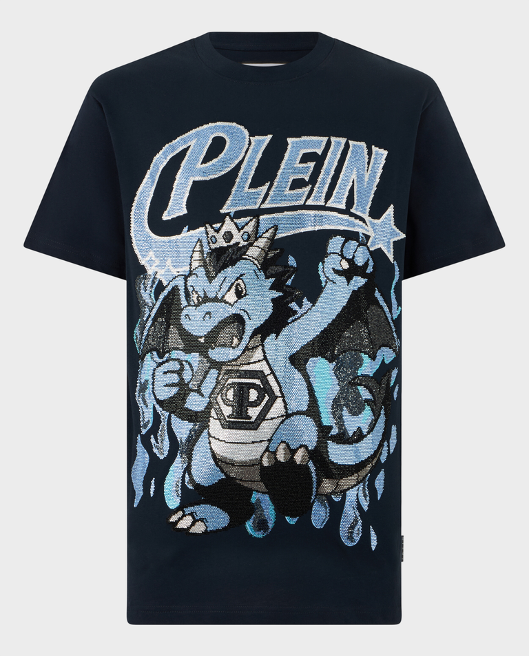 Granatowy t-shirt Big Dragon Stones