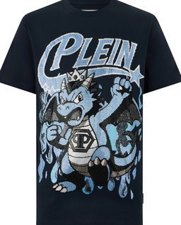 Granatowy t-shirt Big Dragon Stones - Image #1