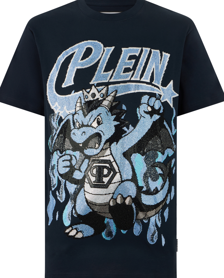 Granatowy t-shirt Big Dragon Stones