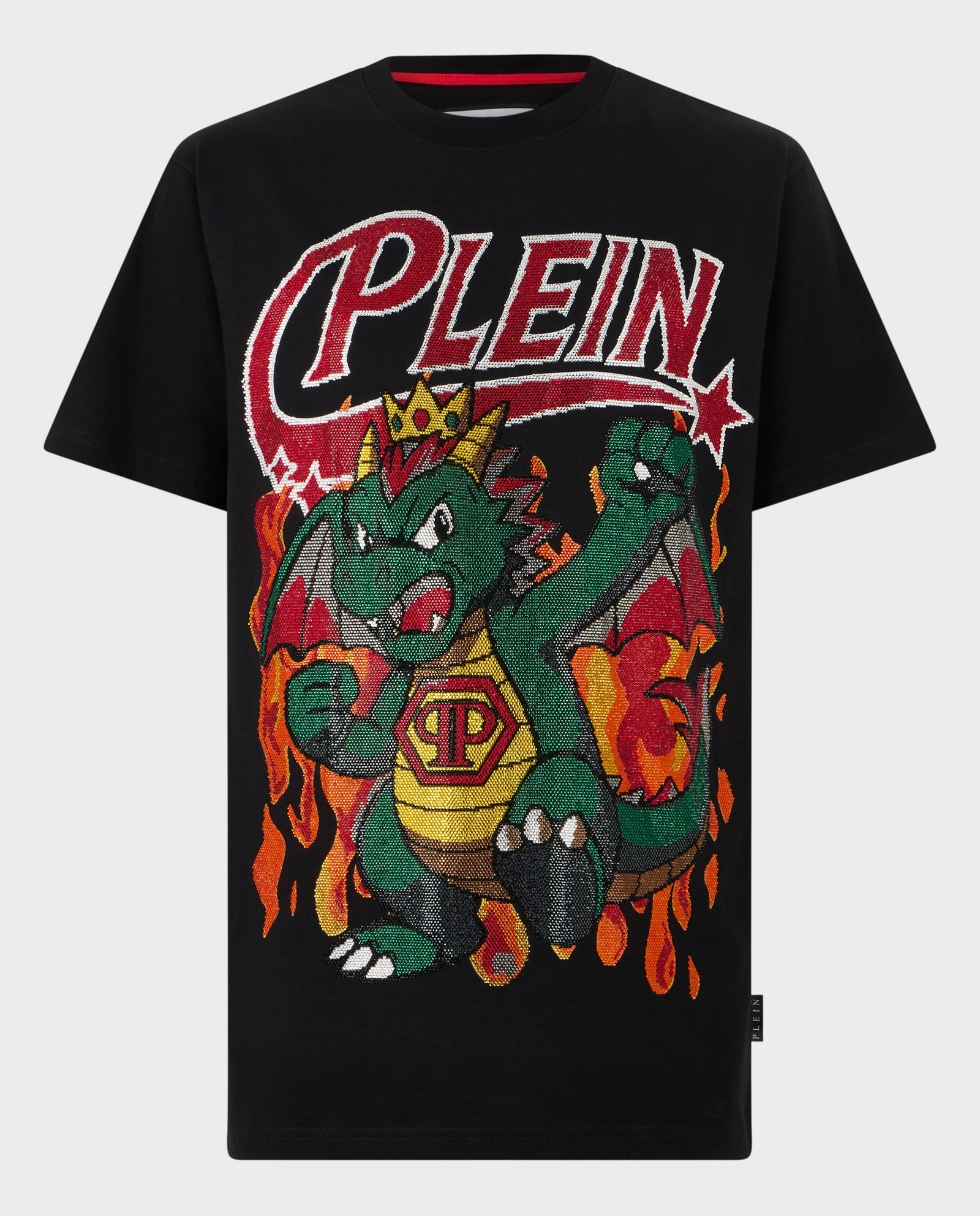 Czarny t-shirt Big Dragon Stones - Image #0