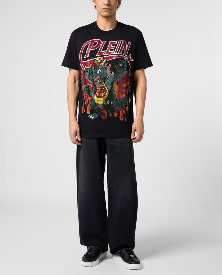 Czarny t-shirt Big Dragon Stones - Image #3