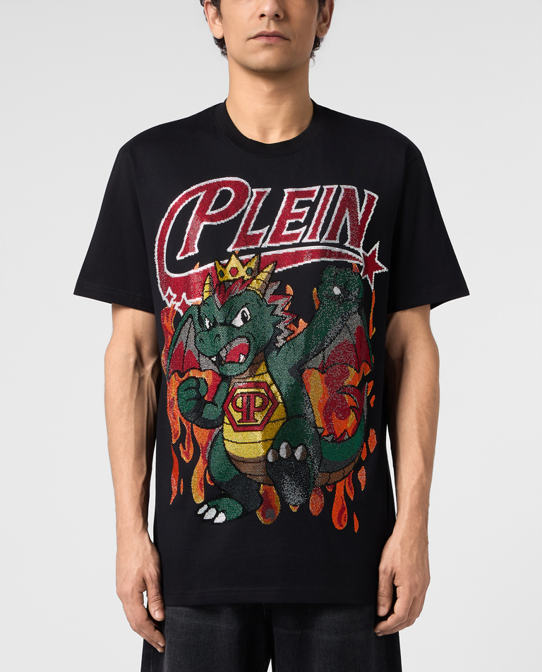 Czarny t-shirt Big Dragon Stones