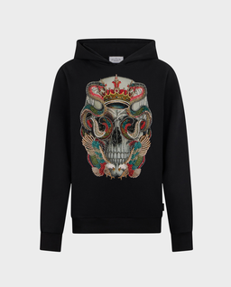 Czarna bluza z kapturem King Of Snakes Stones - Image #0