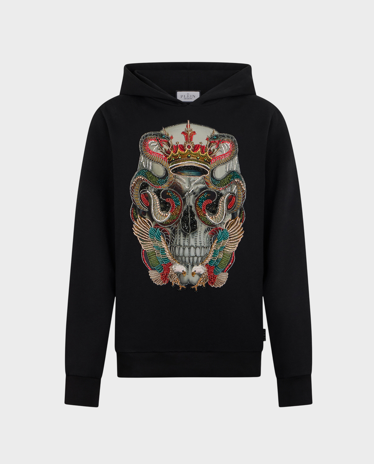 Czarna bluza z kapturem King Of Snakes Stones