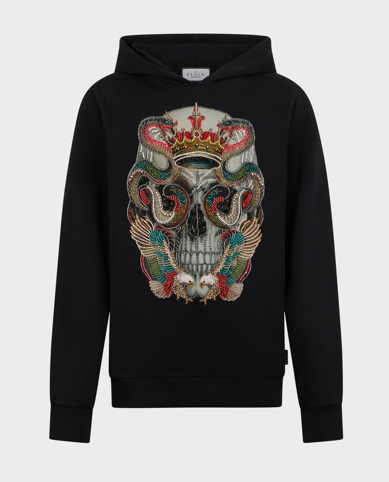 Czarna bluza z kapturem King Of Snakes Stones