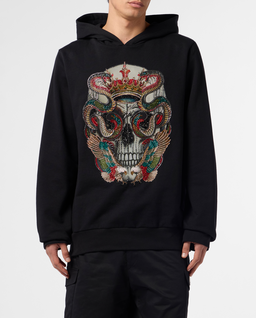 Czarna bluza z kapturem King Of Snakes Stones - Image #1
