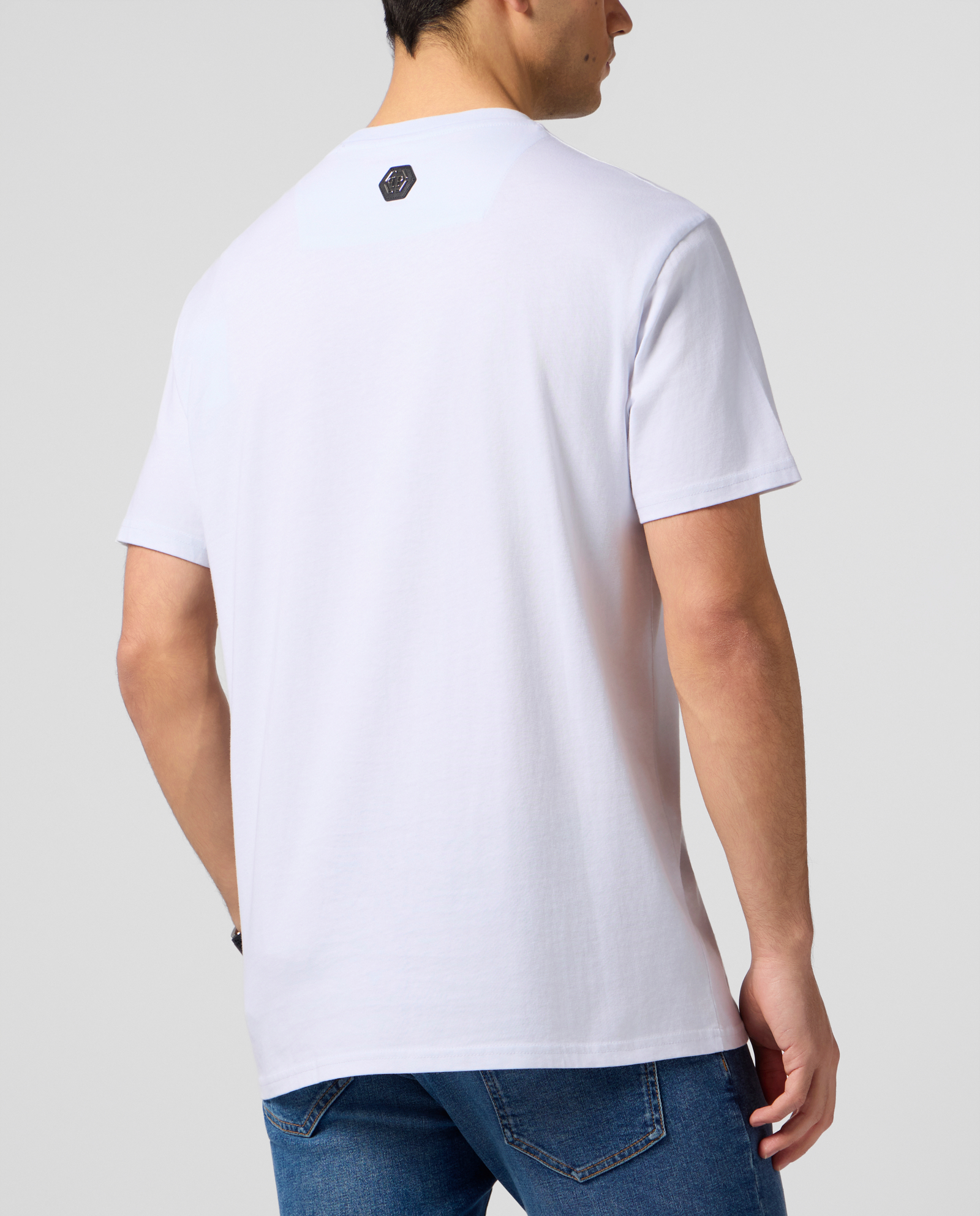 Biały t-shirt Little Devil Crystal - Image #2