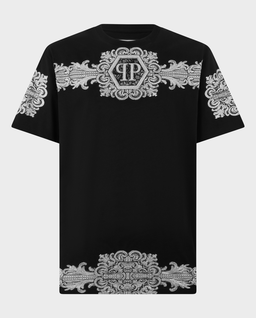 Czarny t-shirt Baroque Stones - Image #0