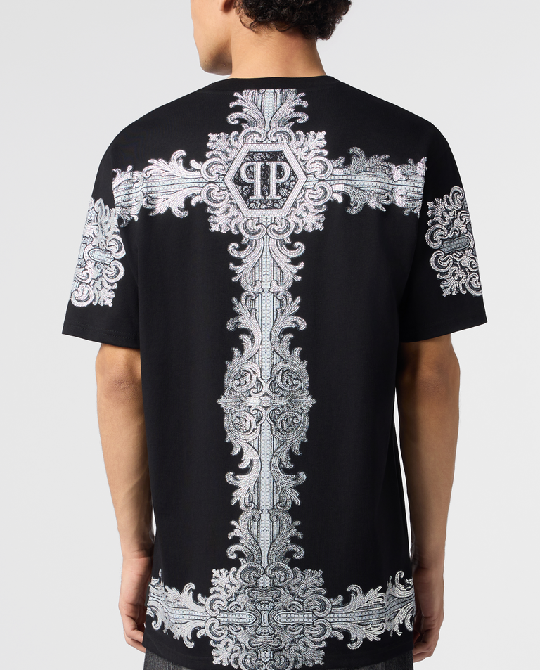 Czarny t-shirt Baroque Stones - Image #2
