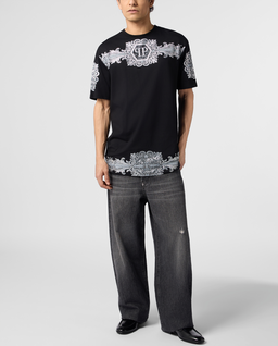 Czarny t-shirt Baroque Stones - Image #3