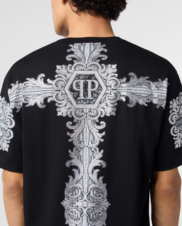 Czarny t-shirt Baroque Stones - Image #4