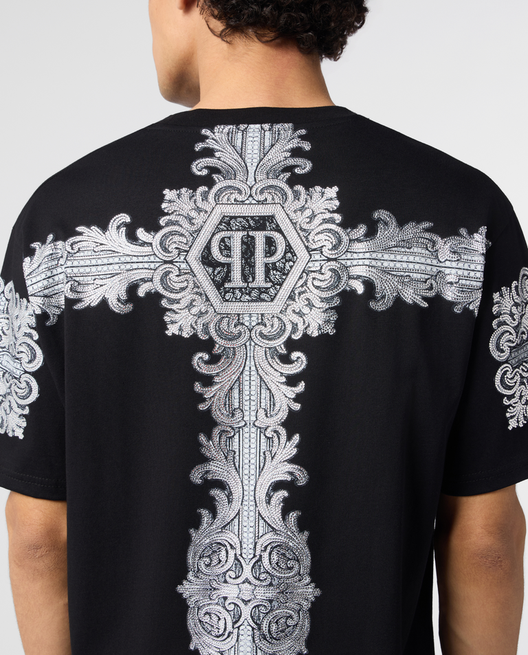 Czarny t-shirt Baroque Stones - Image #4