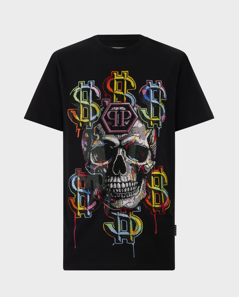 Czarny t-shirt Dollar Skull