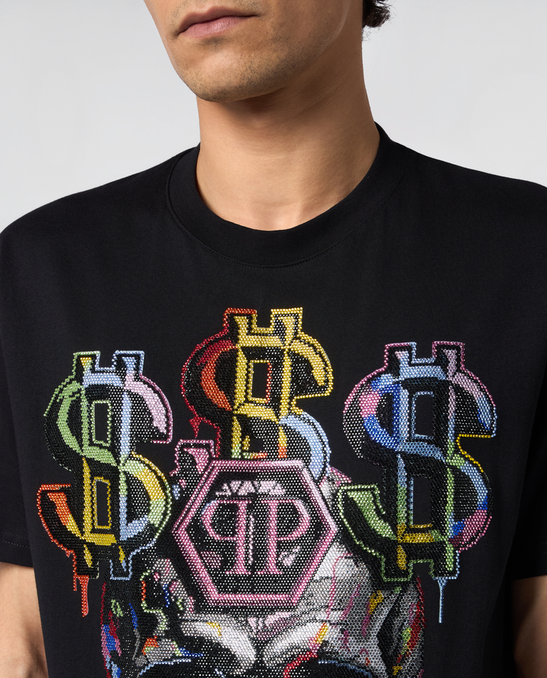 Czarny t-shirt Dollar Skull - Image #4