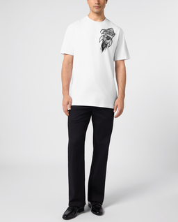 Biały t-shirt Neon Space Rocket - Image #3