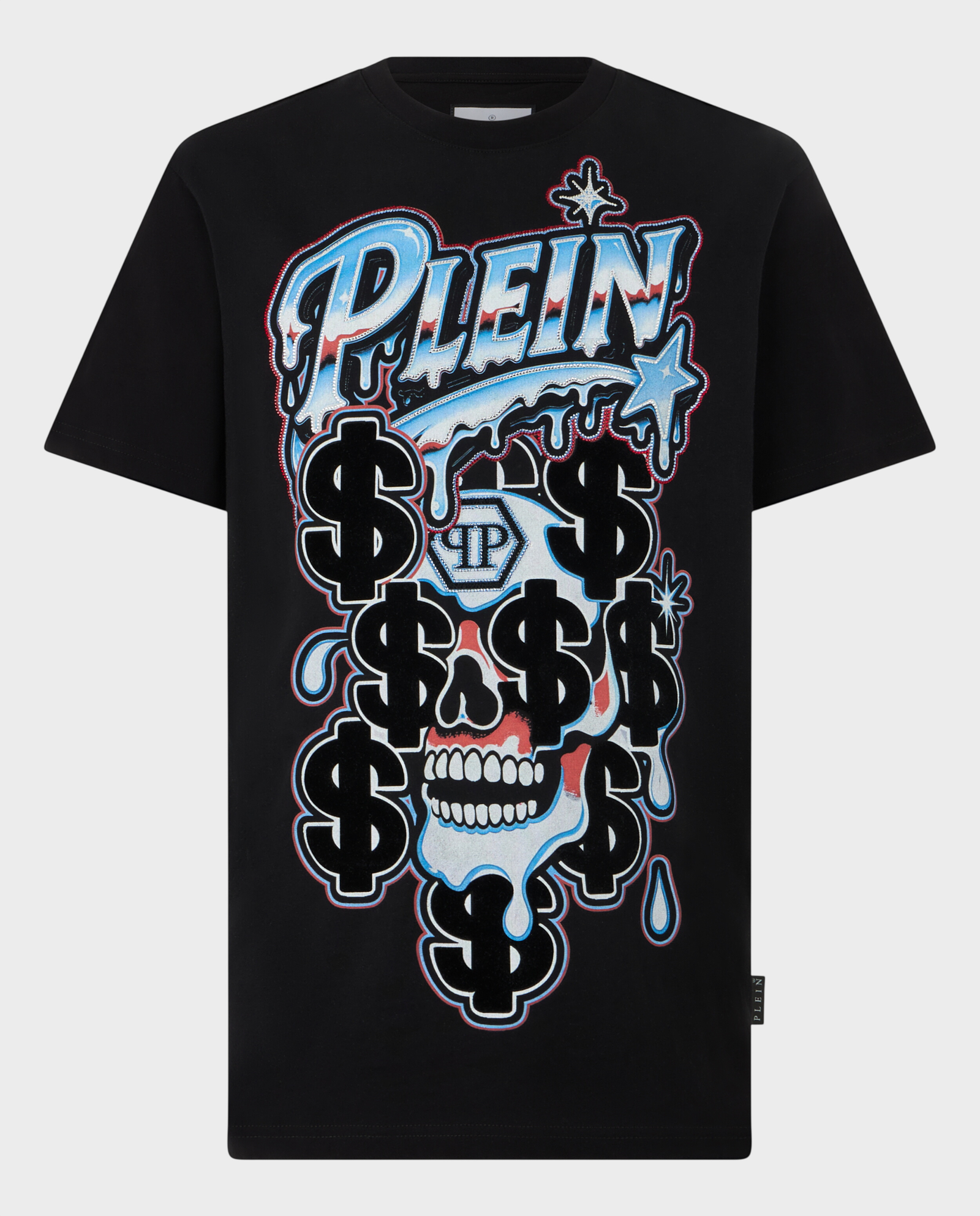 Czarny t-shirt Dollar Dripping - Image #0