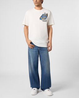 Kremowy t-shirt Plein Space - Image #3