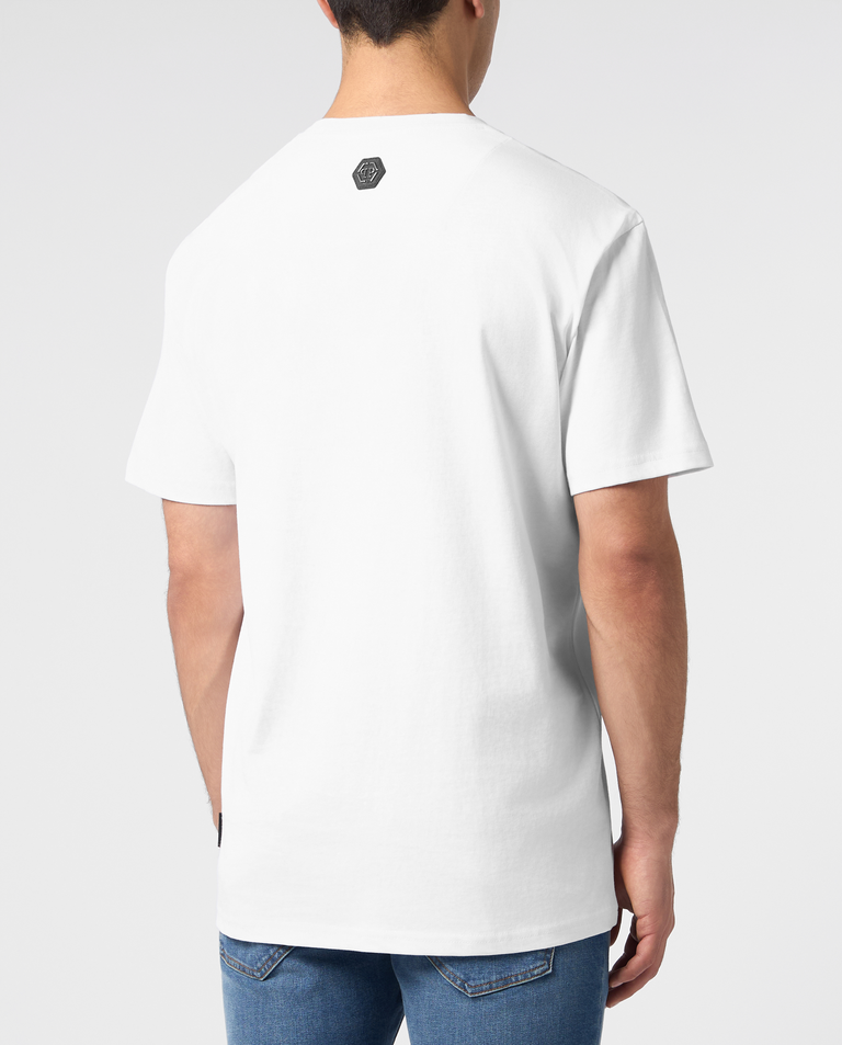 Biały t-shirt Teddy Plane Stones