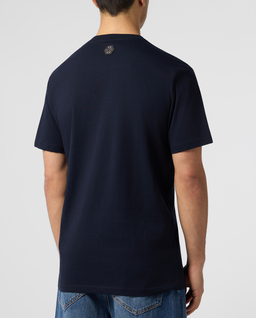 Granatowy t-shirt Teddy Plane Stones - Image #2