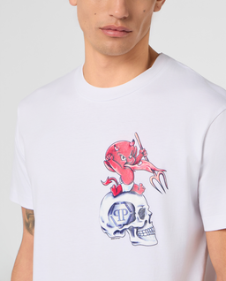 Biały t-shirt Baby Devil - Image #4