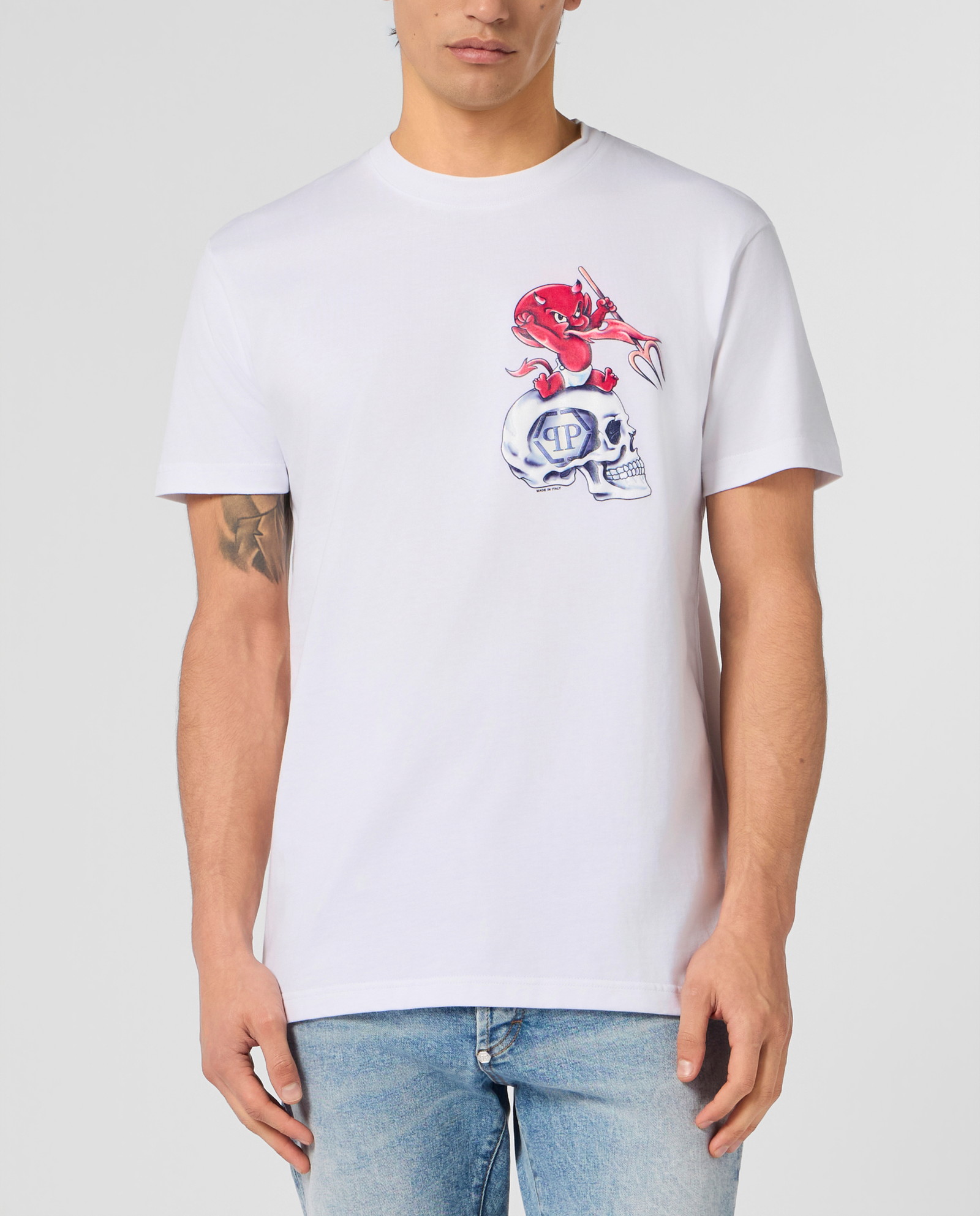 Biały t-shirt Baby Devil - Image #1
