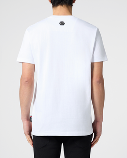 Biały t-shirt z napisem Collage - Image #2