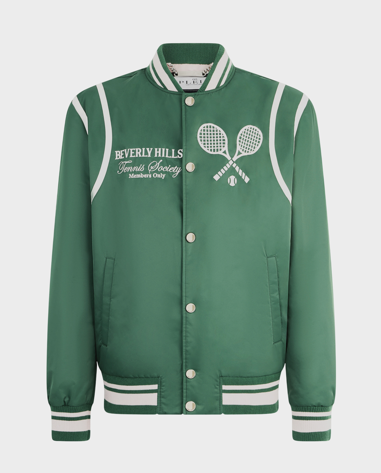 Zielona kurtka College Bomber Tennis Club