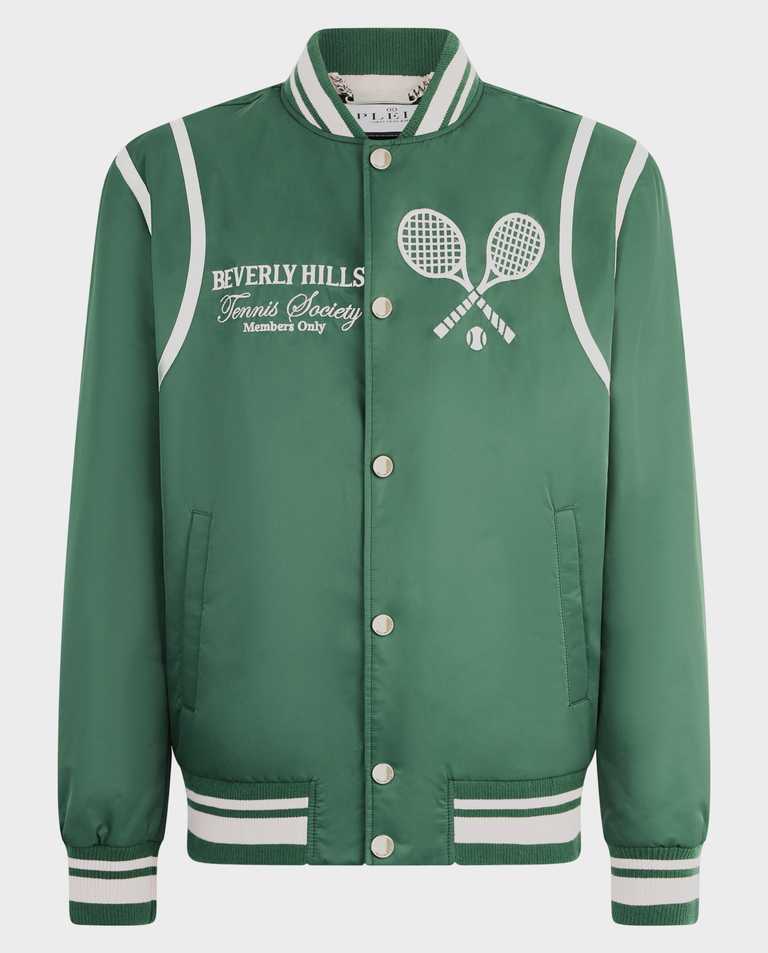 Zielona kurtka College Bomber Tennis Club