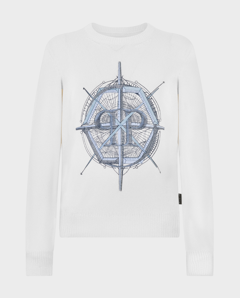 Kremowy sweter Wind Rose