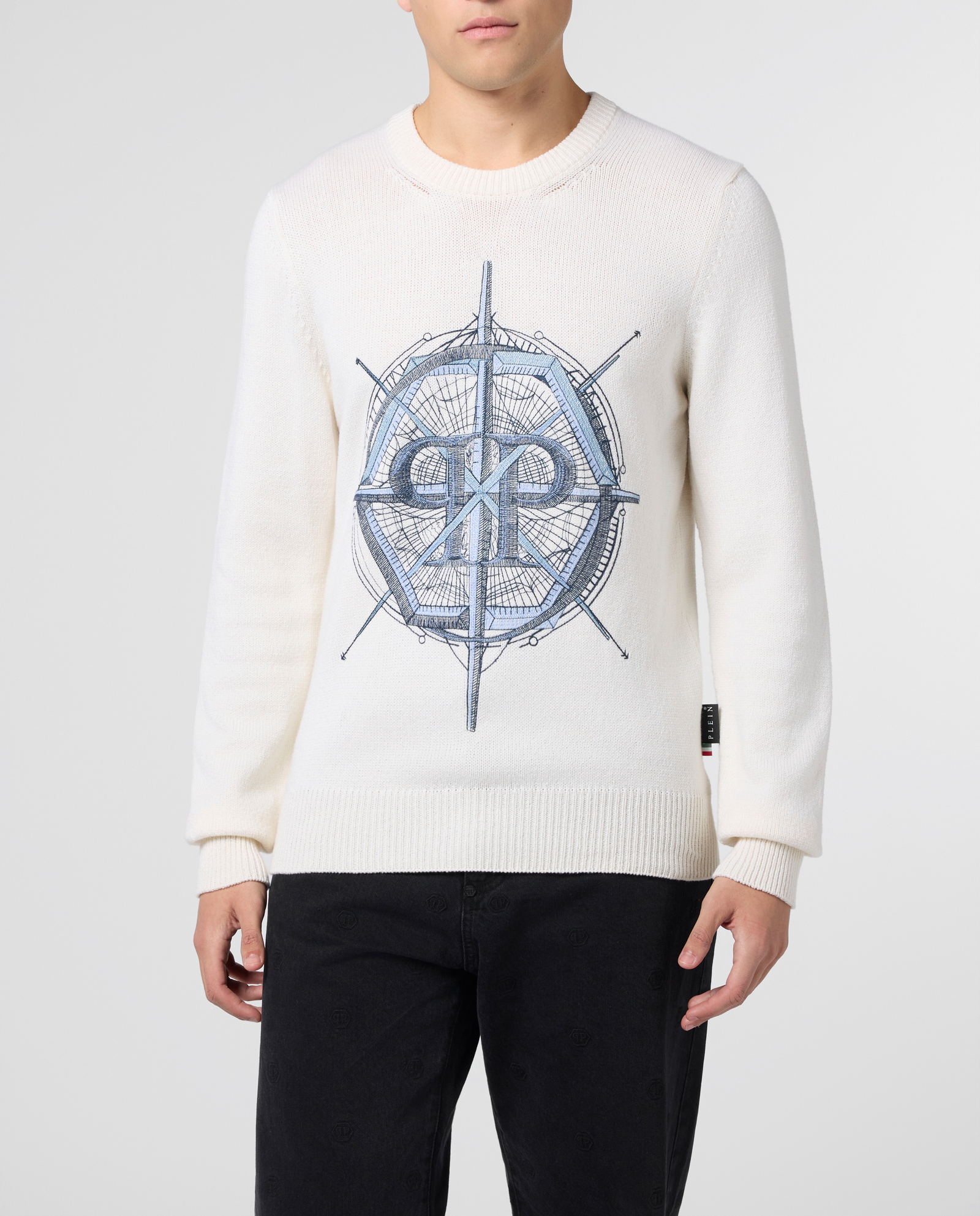 Kremowy sweter Wind Rose - Image #1