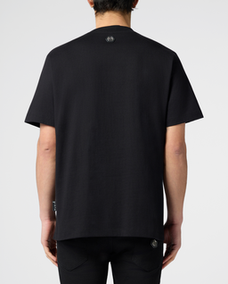 Czarny t-shirt Tennis Club Strass - Image #2
