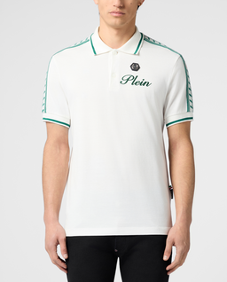 Biała koszulka polo Piquet - Image #1