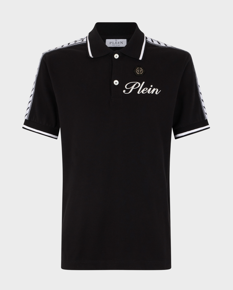 Czarna koszulka polo Piquet