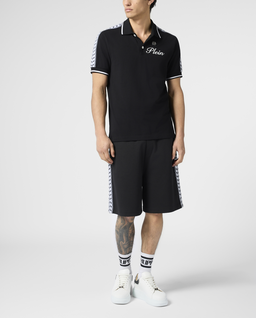 Czarna koszulka polo Piquet - Image #3