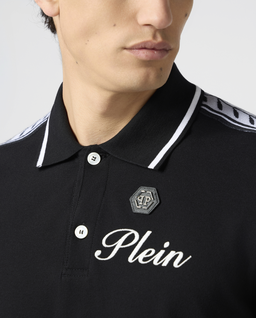 Czarna koszulka polo Piquet - Image #4