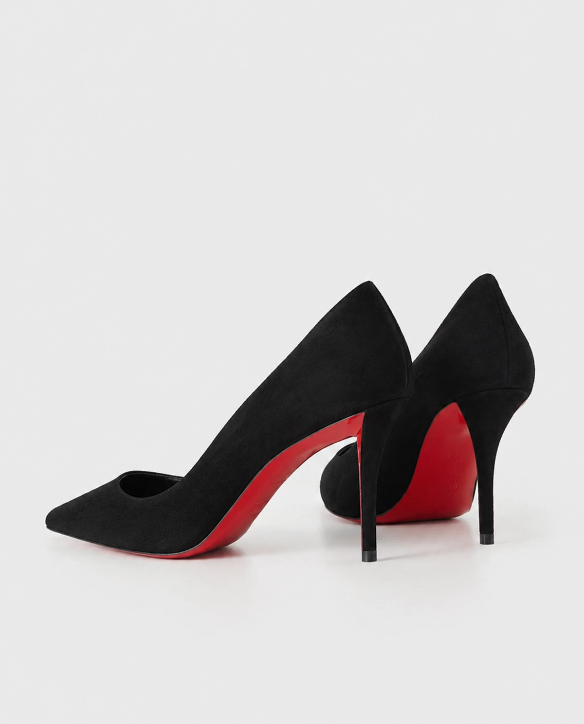 Czarne zamszowe szpilki Miss Z 80 - Image #3
