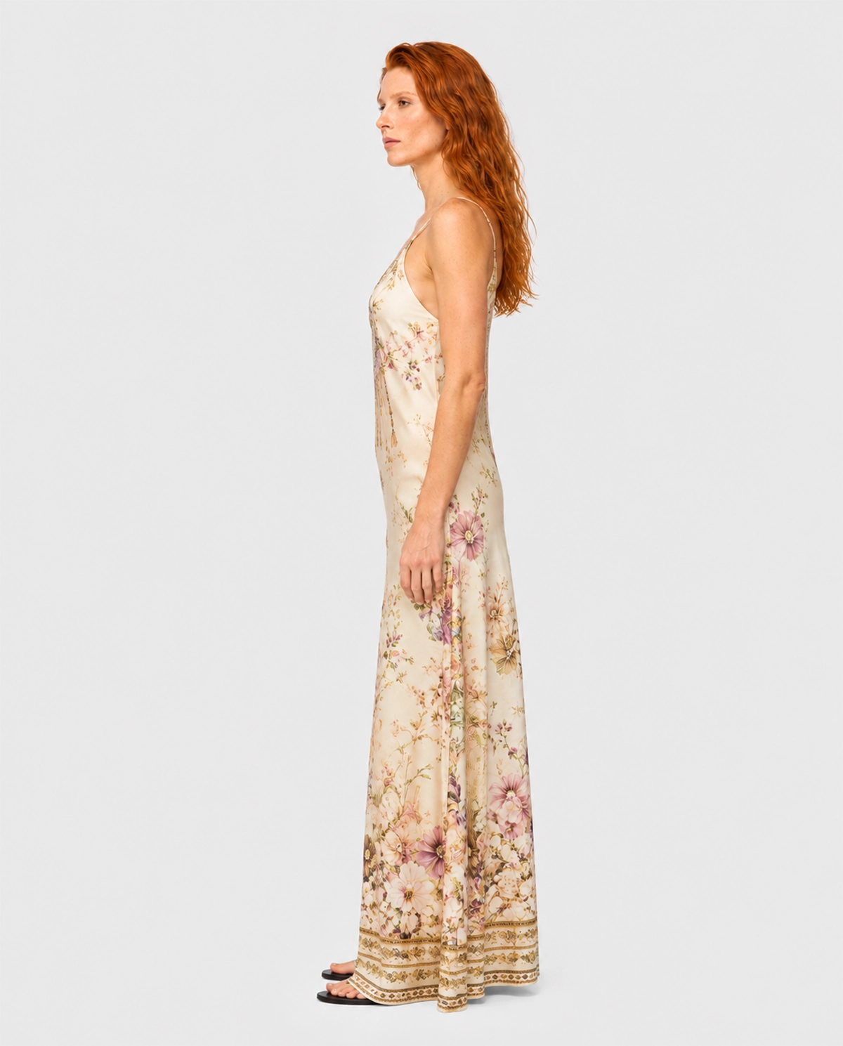 Kremowa sukienka w kwiaty Adorned in Aranjuez - Image #2