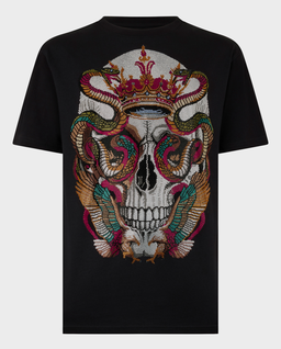 Czarny t-shirt Snake King Stones - Image #0