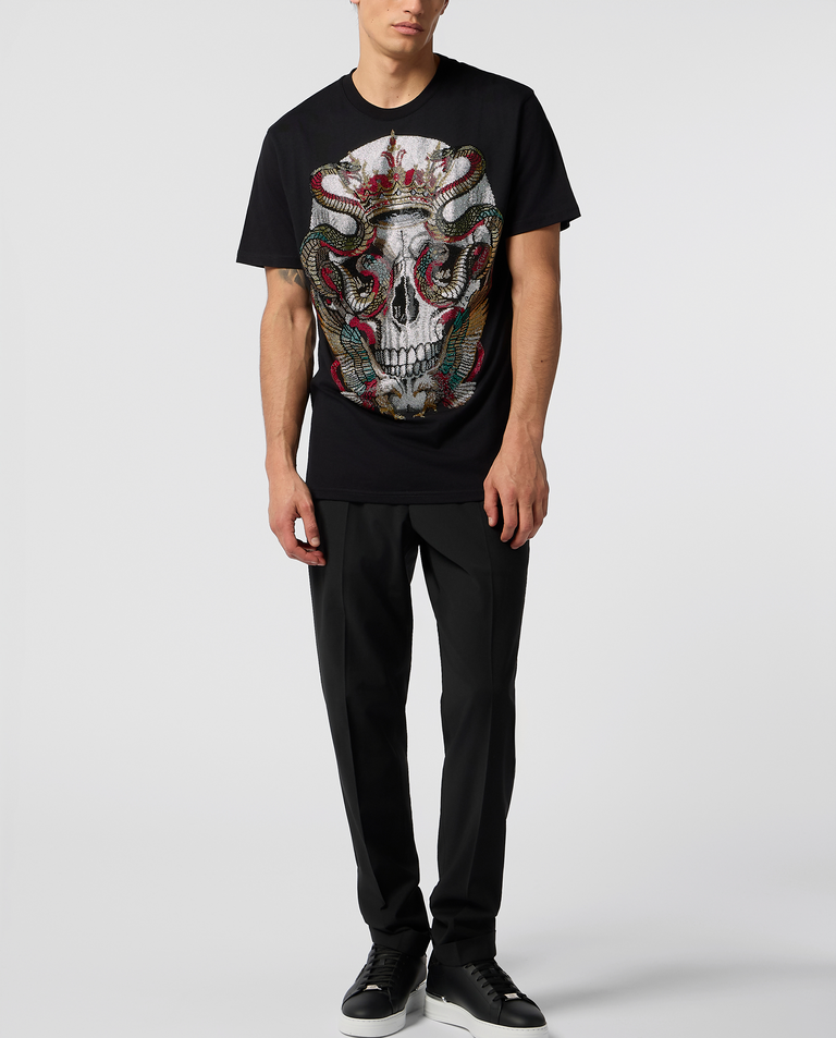 Czarny t-shirt Snake King Stones - Image #3
