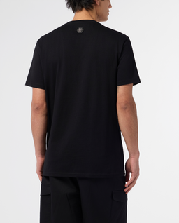 Czarny t-shirt z motywem czarnym - Image #2