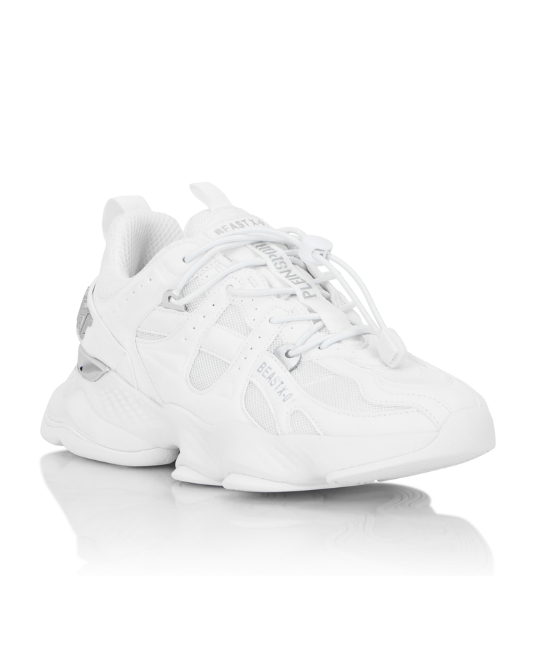 Białe sneakersy Runner Beast