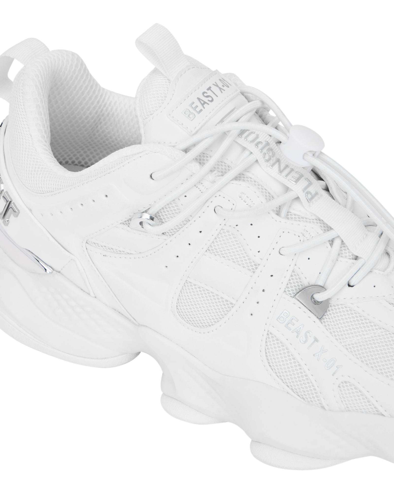 Białe sneakersy Runner Beast - Image #2